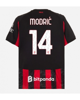 Billige Fotballdrakt AC Milan Luka Modric #14 Replika Hjemmedrakt 2025-26 Kortermet Billige Fotballdrakt AC Milan Luka Modric #14 Replika Hjemmedrakt 2025-26 Kortermet